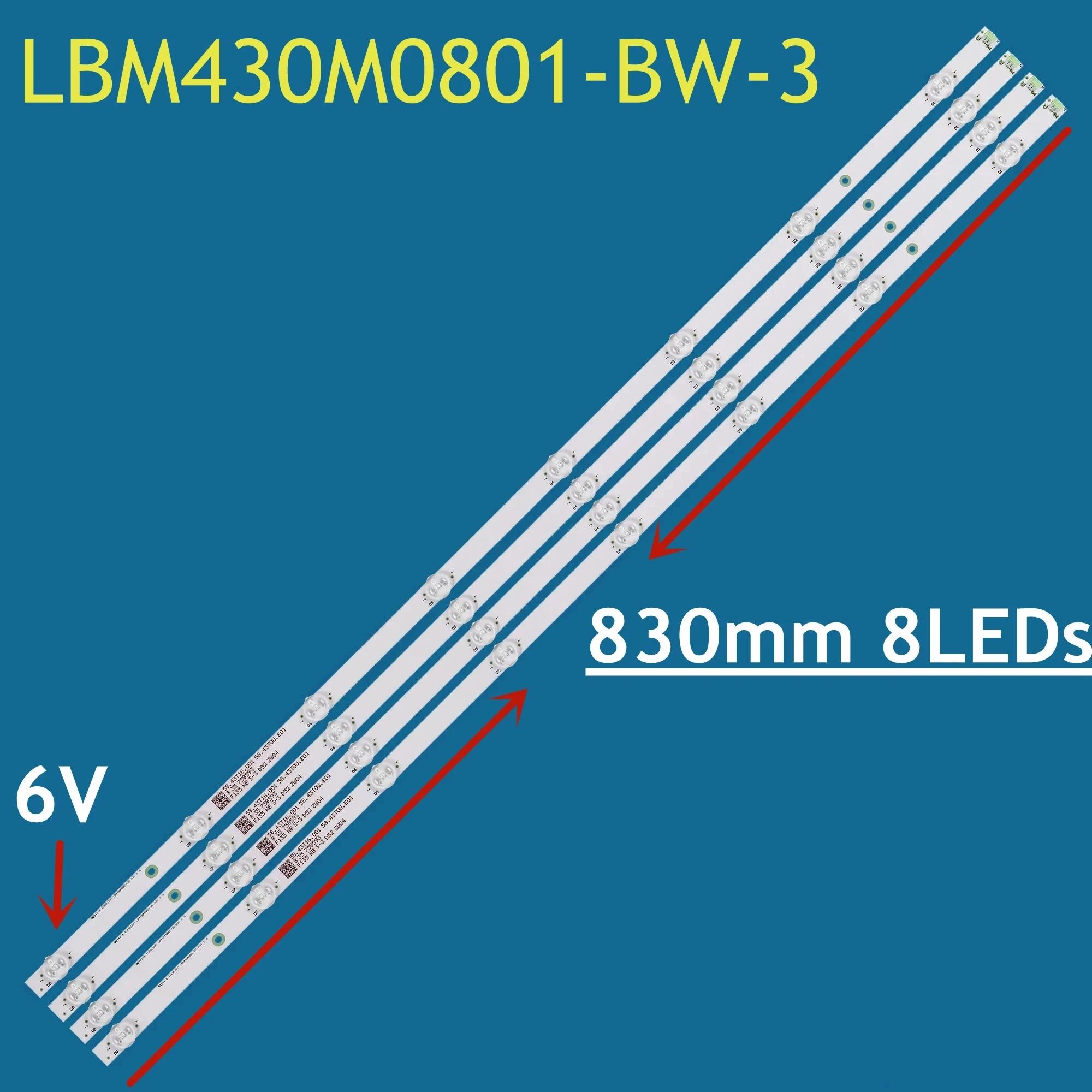 LED Ʈ Ʈ  8 , LB43104 LBM430M0801-BW-3 43PUS6162 43PUS6262 43PUS6412 43PUS6503 TPT430U3 TPT430H3-QVN01.U, 5Ki